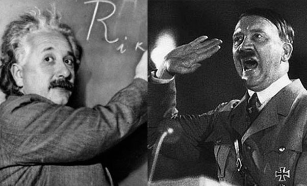 Who is better known? Albert Einstein or Adolf Hitler?